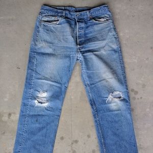Vintage Levi’s Denim Jeans 501 Button Fly 38x32